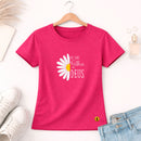 Camiseta Feminina  Pink Flor Eu Sou Filha De Deus 