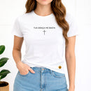 Camiseta Feminina Baranca Tua Graça Me Basta
