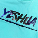 Camiseta Feminina Verde Menta Aplique Camaleão Yeshua