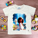 T-Shirt Infantil Off White Menina Jesus