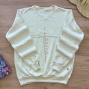 Moletom Off White Jesus Strass