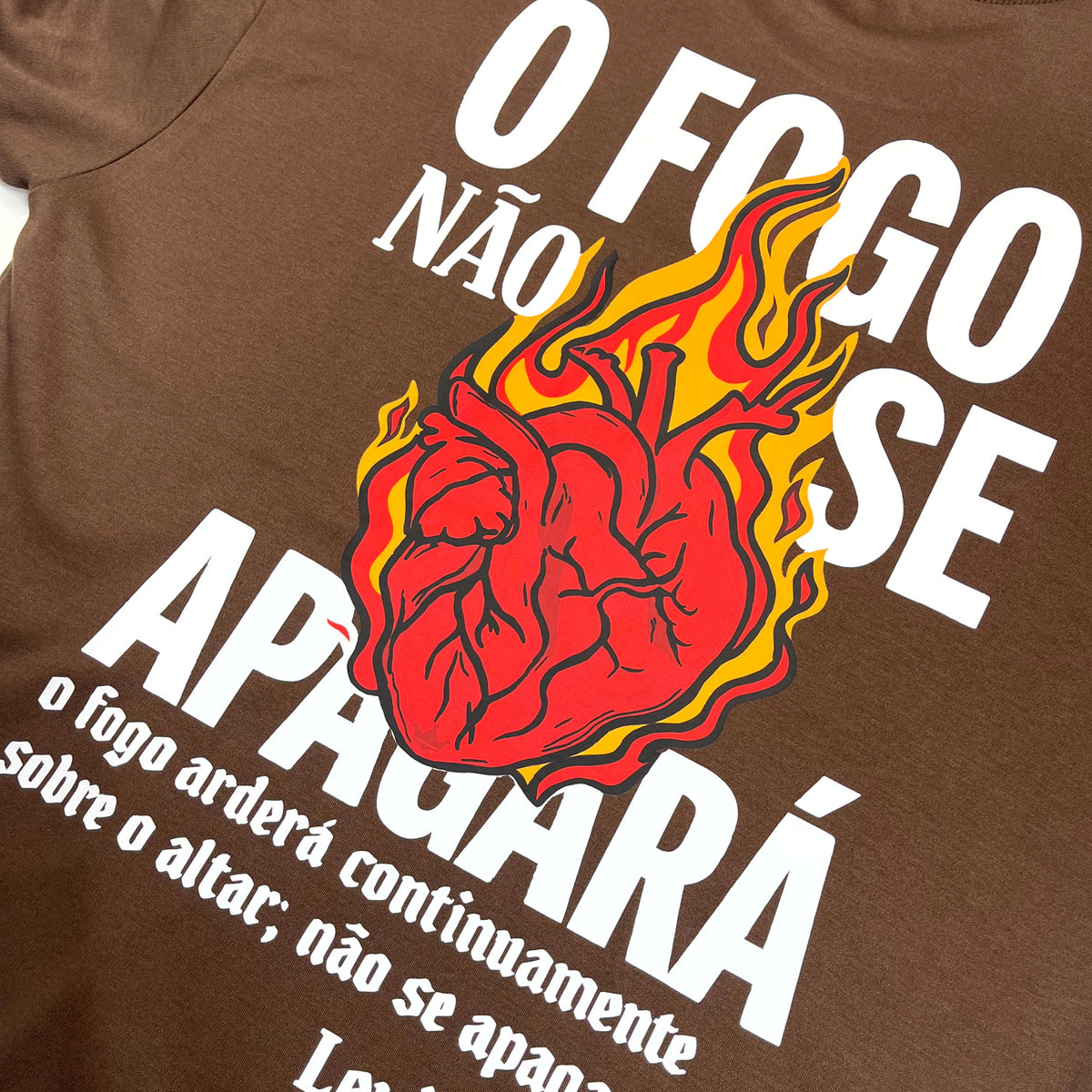 Oversized Marrom Full O Fogo No Se Apagar
