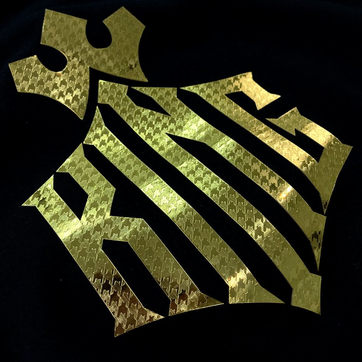 Moletom Preto Aplique King Dourado