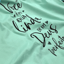 Camiseta Feminina Verde Menta Você é Uma Ideia Linda