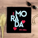 Camiseta Feminina Preta Faz morada em mim