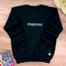 Moletom Preto Aplique Positive
