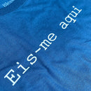 Camiseta Masculina Azul Eis-me Aqui