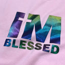 Moletom Rosa Aplique Camaleão IM Blessed