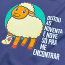 T-Shirt Infantil Azul Ovelha Deixou As Noventa E Nove