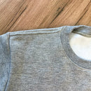 Moletom Cinza Aplique Jesus Glitter Dourado