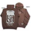 Moletom Canguru Com Capuz Marrom Guarda Teu Coração Prov 4:23