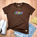 Camiseta Feminina Marrom Aplique Camaleão Yeshua