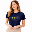 Camiseta Feminina Azul Deus faz Florescer