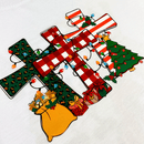 T-Shirt Infantil Branca Cruz Natalina