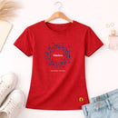 Camiseta Feminina Vermelha Timóteo Eles Podem, Você Não. 