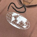 Moletom Canguru Com Capuz Marrom God Is In Control