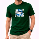 Camiseta Masculina Verde Meu Fardo é Leve