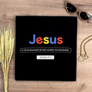 Camiseta Feminina Preta Jesus Se me buscarem de todo coração, me encontrarão