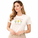 Camiseta Feminina Off White Deus faz Florescer