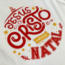 T-Shirt Infantil Branca Jesus Cristo Nosso Natal