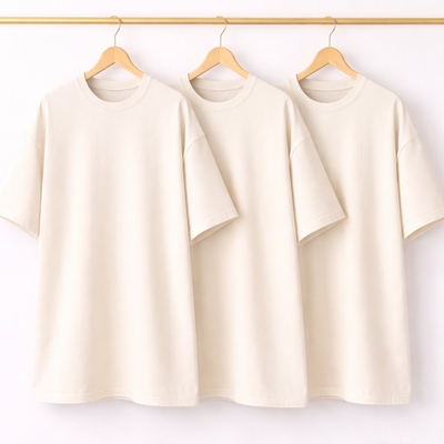Kit 3 Oversized Lisa Off White
