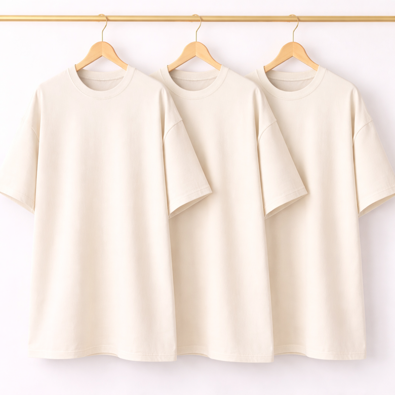 Kit 3 Oversized Lisa Off White