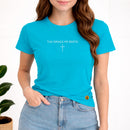 Camiseta Feminina  Turquesa Tua Graça Me Basta