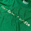 Camiseta Feminina Verde Ore Espere Confie Dourado
