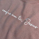 Moletom Marrom Confio Em Ti Jesus