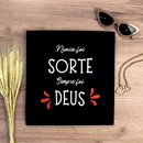 Camiseta Feminina Preta Sorte Deus