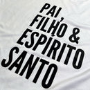 Camiseta Masculina Branca Pai, Filho & Espírito Santo