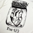 Oversized Off White Full Guarda Teu Coração Prov 4:23