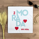 Camiseta Feminina Branca Faz morada em mim