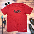 Camiseta Masculina Vermelha Jesus Cristo Cola