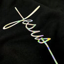 Moletom Preto Aplique Cruz Jesus