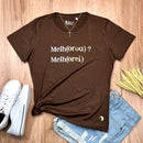 Camiseta Feminina Marrom Melh(Orou)? Melh(Orei)