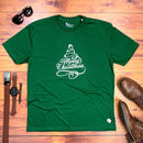 Camiseta Masculina Verde Árvore Merry Christmas