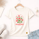 Camiseta Feminina Off White Sempre Isaías 40:8