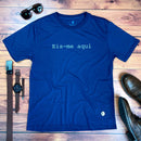 Camiseta Masculina Azul Eis-me Aqui