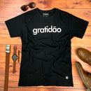 Camiseta Masculina Preta Gratidão