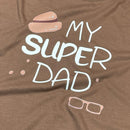 Camiseta Masculina Marrom My Super Dad