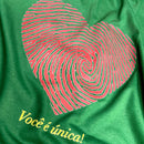 Camiseta Feminina Verde Coração Digital Você É Única