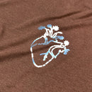 Camiseta Feminina Marrom Coração