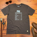 Camiseta Masculina Marrom Pai Ingredientes