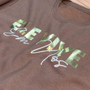 Moletom Marrom Ele Vive Em Nós