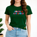 Camiseta Feminina Verde Forte & Corajosa