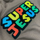 T-Shirt Infantil Marrom Super Jesus