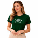Camiseta Feminina Verde Te Orienta Que tu é Crente