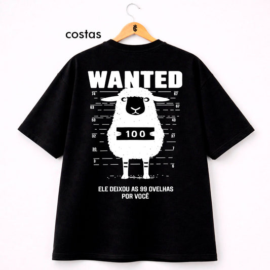 Oversized Preta Ele Deixou as 99 Ovelhas por Você