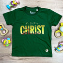 T-Shirt Infantil Verde The Birth Of Christ